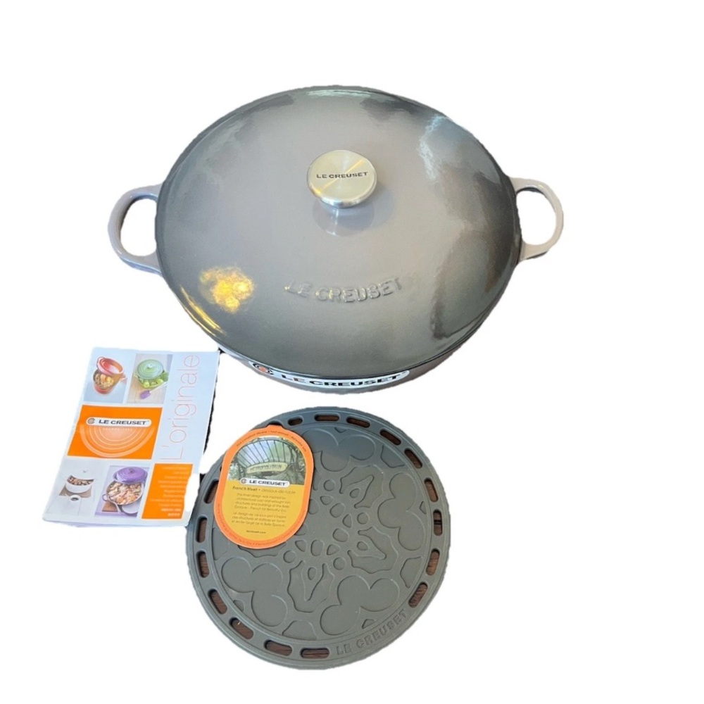 "Ocean" #26 Marmite LE CREUSET 4.5 Quart Traditional Soup Pot Cast Iron NWT - Picture 4 of 7